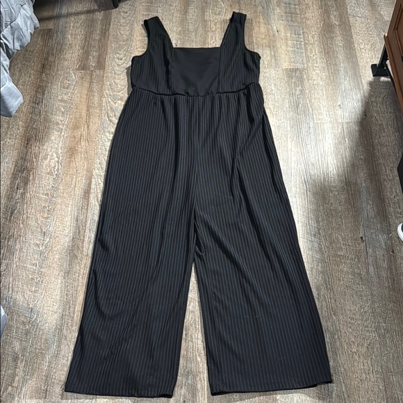 wild fable Pants - Wild Fable Black Pinstripe Jumpsuit